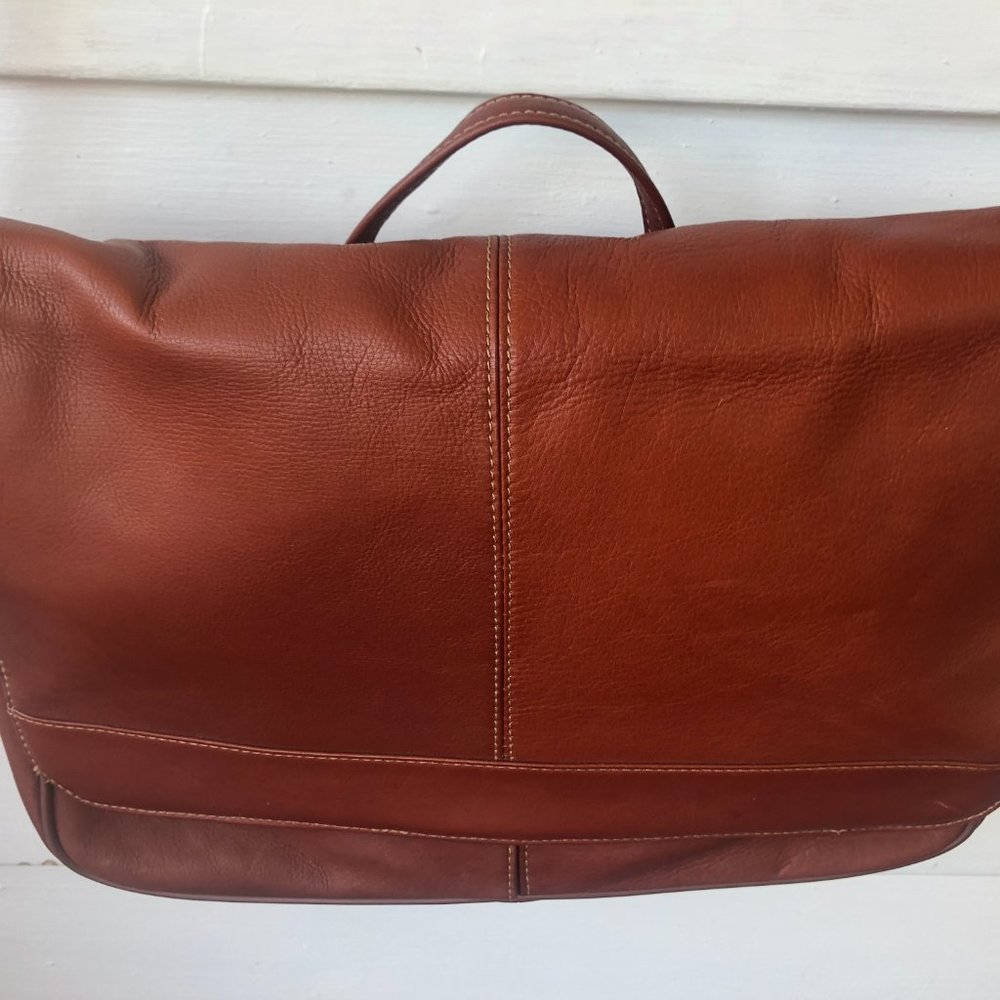 Wilson's Leather Unisex Brown Leather messenger ba